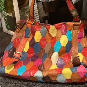 Hobo shoulder quilted leather bag